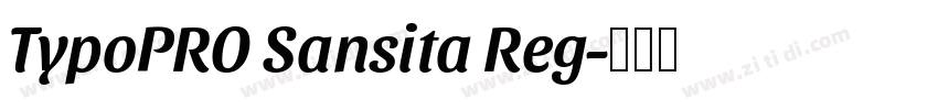 TypoPRO Sansita Reg字体转换